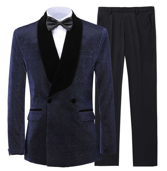 men's suits & blazers male navy blue homme black lapel suits wedding party dinner groom thin men suit fit two pieces sj1o, White;black
men's suits & blazers male navy blue homme black lapel suits wedding party dinner groom thin men suit fit two pieces sj1o, White;black