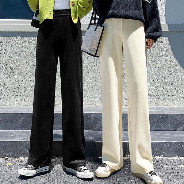 corduroy wide leg pants women spring autumn 2021 korean style high waist draped loose full length womens trousers women's & capris, Black;white
corduroy wide leg pants women spring autumn 2021 korean style high waist draped loose full length womens trousers women's & capris, Black;white