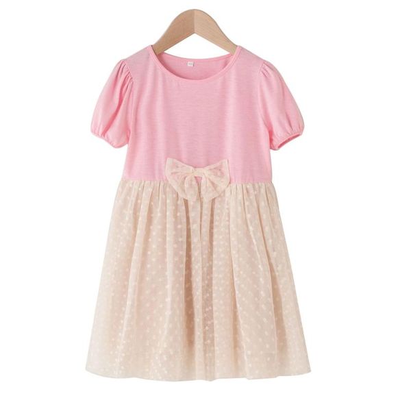 girl's dresses summer sweet cute children polka dot print dress girls mesh-joint short sleeve o-neck with bow-knot pink, Red;yellow
girl's dresses summer sweet cute children polka dot print dress girls mesh-joint short sleeve o-neck with bow-knot pink, Red;yellow