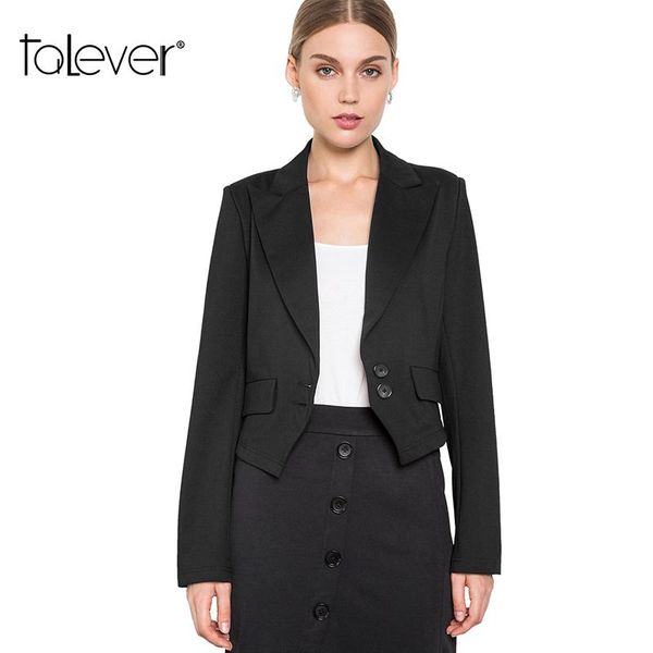 women's suits & blazers women autumn slim short office blazer female long sleeve singer button black and jacket ladies talever, White;black
women's suits & blazers women autumn slim short office blazer female long sleeve singer button black and jacket ladies talever, White;black