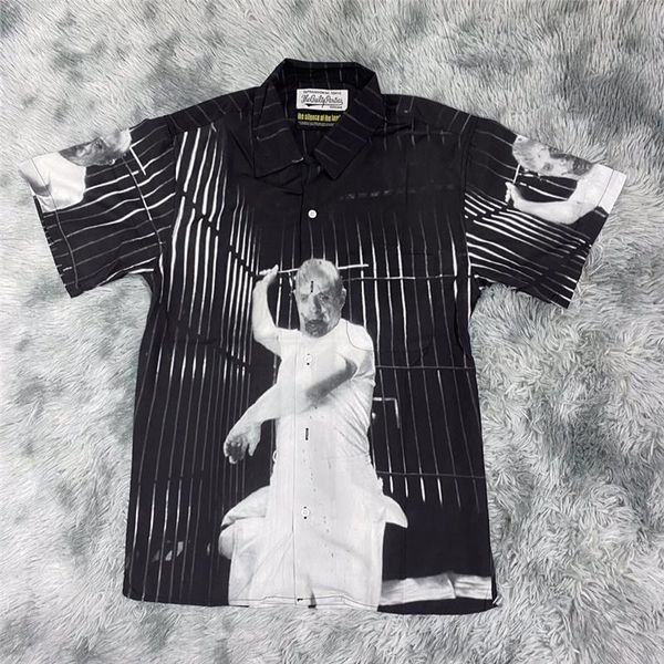 men's casual shirts men women 1:1 movie printing hawaii wacko maria shirt tees 2021ss, White;black
men's casual shirts men women 1:1 movie printing hawaii wacko maria shirt tees 2021ss, White;black