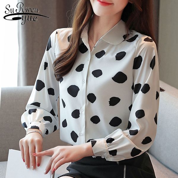 woman blouses shirt blusas mujer de moda long sleeve chiffon blouse polka dot ladies shirts button korean 5974 50 210417, White
woman blouses shirt blusas mujer de moda long sleeve chiffon blouse polka dot ladies shirts button korean 5974 50 210417, White
