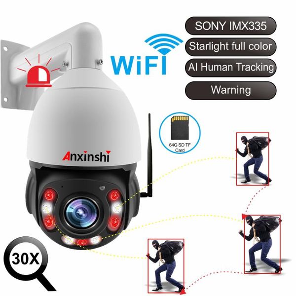 h.265 5mp ptz wifi camera outdoor 80mt ir night vision white light human tracking ip 48v poe video surveillan cameras
h.265 5mp ptz wifi camera outdoor 80mt ir night vision white light human tracking ip 48v poe video surveillan cameras