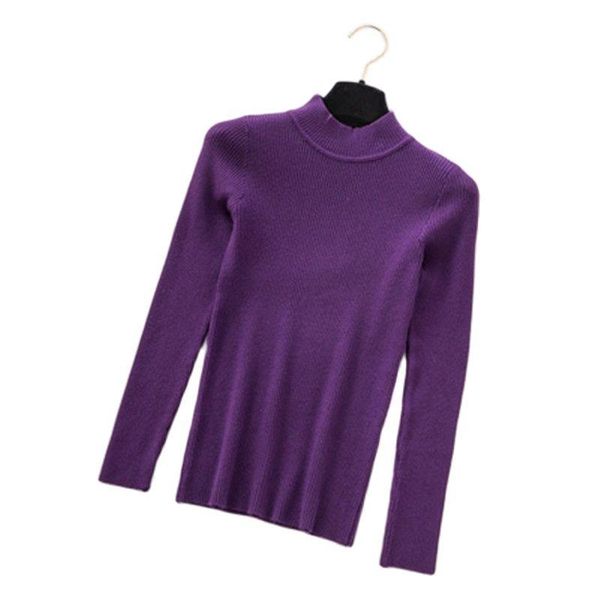 round neck pullover sweater women tight-fitting autumn winter bottoming shirt long-sleeved slim solid color 23 women's sweaters, White;black
round neck pullover sweater women tight-fitting autumn winter bottoming shirt long-sleeved slim solid color 23 women's sweaters, White;black