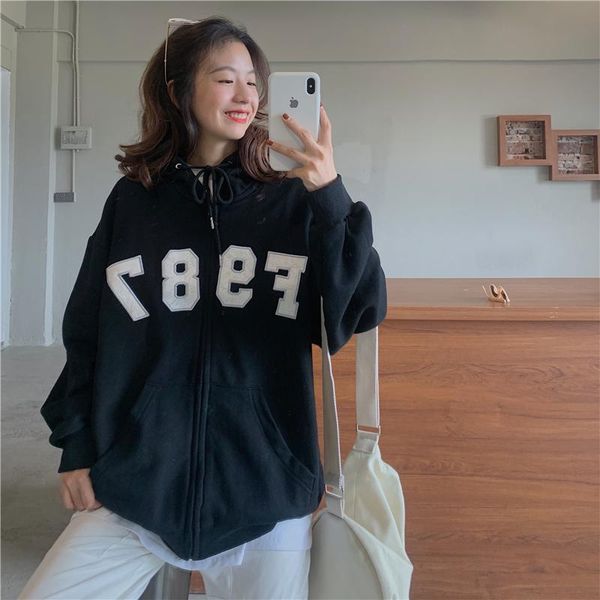 loose sweatshirts women korean velvet thick hooded long-sleeved casual autumn arrival vintage sport hoodies women's &, Black
loose sweatshirts women korean velvet thick hooded long-sleeved casual autumn arrival vintage sport hoodies women's &, Black
