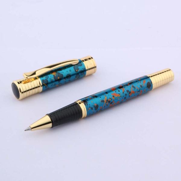 ballpoint pens chouxiongluwei rollerball pen gift metal ice flower blue golden trim stationery office school supplies, Blue;orange
ballpoint pens chouxiongluwei rollerball pen gift metal ice flower blue golden trim stationery office school supplies, Blue;orange