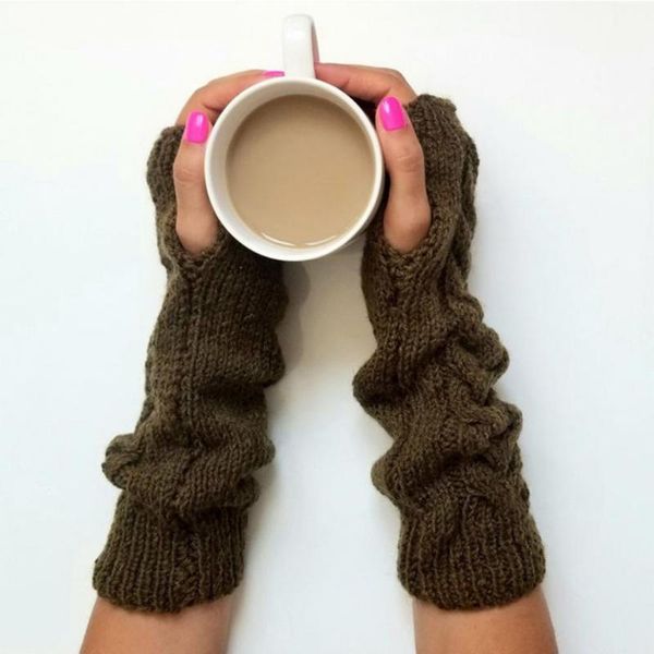 sports gloves 1 pair creative fingerless warm soft knitted arm warmers braid open fingered women long for outdoor, Black
sports gloves 1 pair creative fingerless warm soft knitted arm warmers braid open fingered women long for outdoor, Black