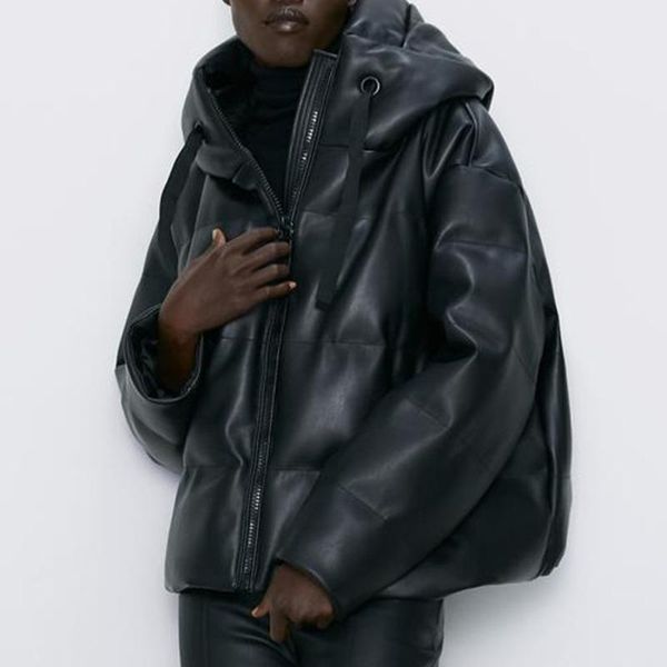 women's leather & faux black hooded jackets women parkas winter jakcet fashion pu coats female elegant outwear woman
women's leather & faux black hooded jackets women parkas winter jakcet fashion pu coats female elegant outwear woman