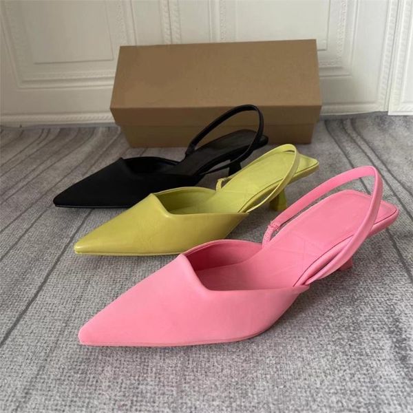 dress shoes designer brand women sandal thin low heel 5cm pumps ladies fashion pointed toe shallow slingback mules, Black
dress shoes designer brand women sandal thin low heel 5cm pumps ladies fashion pointed toe shallow slingback mules, Black