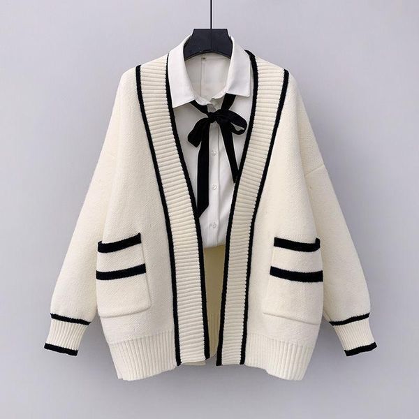 women's knits & tees women coat sweater spring autumn cardigan long sleeve pocket knitwear simplicity loose korean style ladies fashion, White
women's knits & tees women coat sweater spring autumn cardigan long sleeve pocket knitwear simplicity loose korean style ladies fashion, White