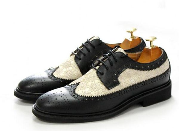 vintage style embroidery derby shoes men dress shoes handmade cow leather fashion formal business oxfords, Black
vintage style embroidery derby shoes men dress shoes handmade cow leather fashion formal business oxfords, Black