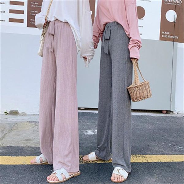 women's pants & capris summer wide leg for women loose trousers high waisted casual lace up knitted pant classic, Black;white
women's pants & capris summer wide leg for women loose trousers high waisted casual lace up knitted pant classic, Black;white