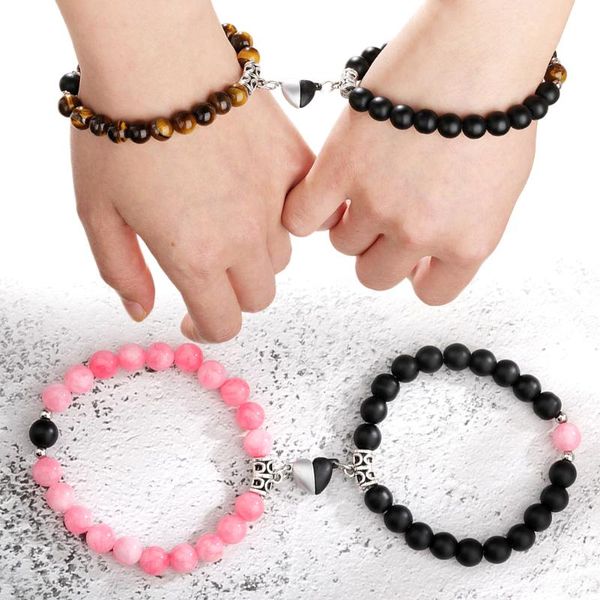 beaded, strands magnet couple bracelet tiger eye stone valentine's day matching bracelets lover heart magnetic sets relationship, Black
beaded, strands magnet couple bracelet tiger eye stone valentine's day matching bracelets lover heart magnetic sets relationship, Black