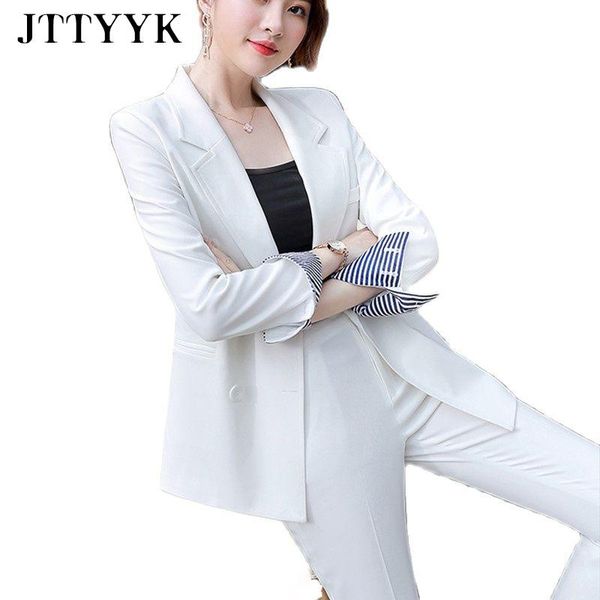 women's two piece pants korean fashion white double breasted blazer oversize autumn pant suit slim elegant office clothes casual
women's two piece pants korean fashion white double breasted blazer oversize autumn pant suit slim elegant office clothes casual