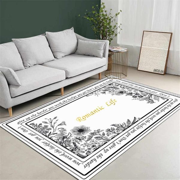 carpets nordic black white floral carpet for girl's room modern simple floor living flannel soft bedside rugs bedroom mat
carpets nordic black white floral carpet for girl's room modern simple floor living flannel soft bedside rugs bedroom mat