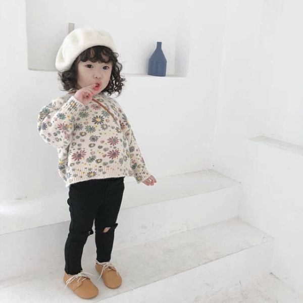 girls sweater baby's coat outwear 2021 elegant thicken warm winter autumn knitting casual pullover cotton children's clothin y1024, Blue
girls sweater baby's coat outwear 2021 elegant thicken warm winter autumn knitting casual pullover cotton children's clothin y1024, Blue