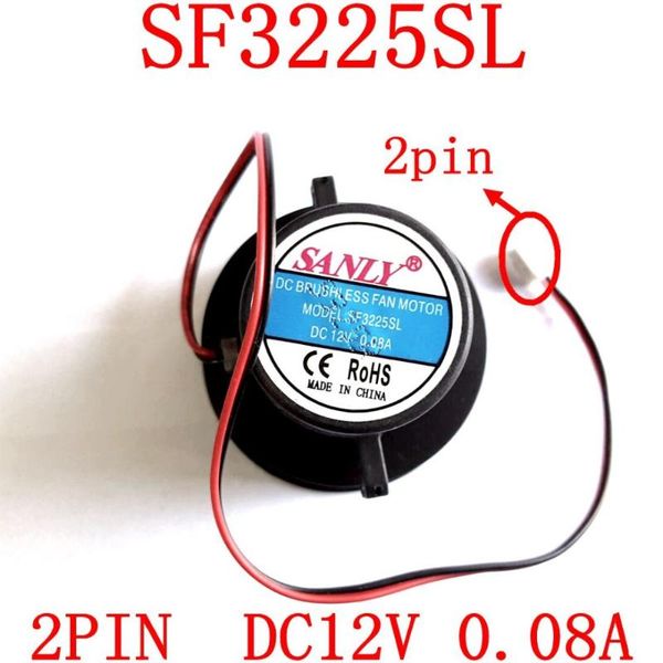 fans & coolings original sanly sf3225sl 2pin dc12v 0.08a for ultra quiet fan humidifier
fans & coolings original sanly sf3225sl 2pin dc12v 0.08a for ultra quiet fan humidifier
