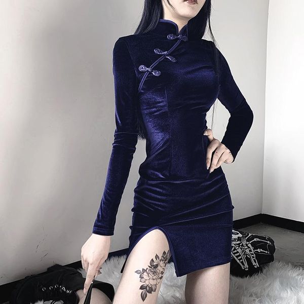 casual dresses slimming cheongsam bodycon dress gothic harajuku black mini party chinese long sleeve vintage lady, Black;gray
casual dresses slimming cheongsam bodycon dress gothic harajuku black mini party chinese long sleeve vintage lady, Black;gray