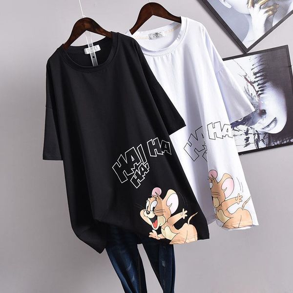 plus size summer short new women summer mid-length long loose cotton comfort t shirt lady 2021 with sleeve female clothes, White
plus size summer short new women summer mid-length long loose cotton comfort t shirt lady 2021 with sleeve female clothes, White