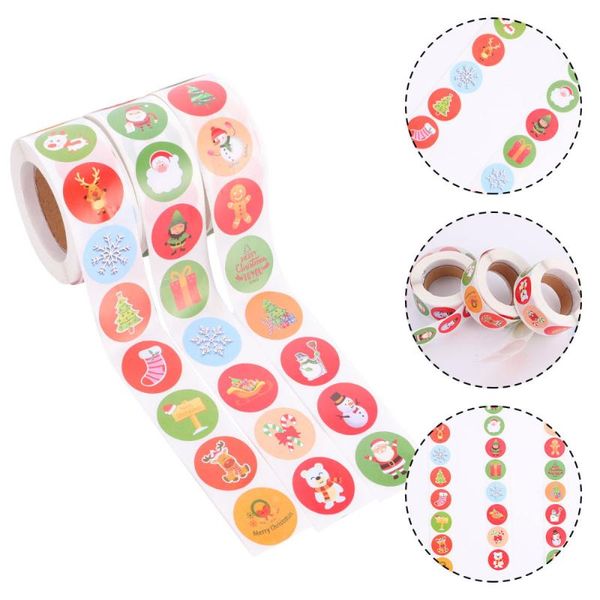 gift wrap 3 rolls 500 labels/roll christmas theme sticker decorative sealing label
gift wrap 3 rolls 500 labels/roll christmas theme sticker decorative sealing label