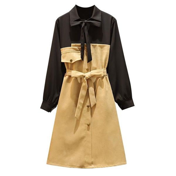 casual dresses sashes ukraine trendy vestido festa splicing vestidos autumn style plus size dress office shirt women, Black;gray
casual dresses sashes ukraine trendy vestido festa splicing vestidos autumn style plus size dress office shirt women, Black;gray