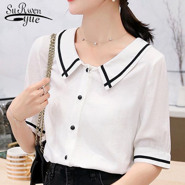 women's blouses & shirts women and blouse blusas 2021 chemisier femme solid casual camisas mujer camisa femenina lady clothing 4823, White
women's blouses & shirts women and blouse blusas 2021 chemisier femme solid casual camisas mujer camisa femenina lady clothing 4823, White