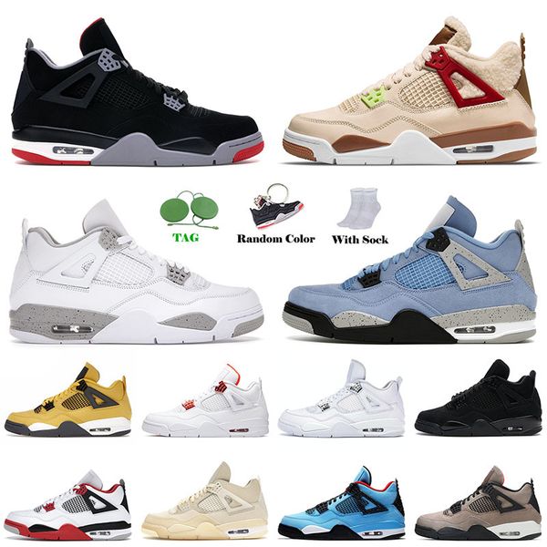 2021 basketball shoes 4 4s iv uiversity blue white oreo jumpman mens women bred black cat sail pure money off trainers sneakers
2021 basketball shoes 4 4s iv uiversity blue white oreo jumpman mens women bred black cat sail pure money off trainers sneakers