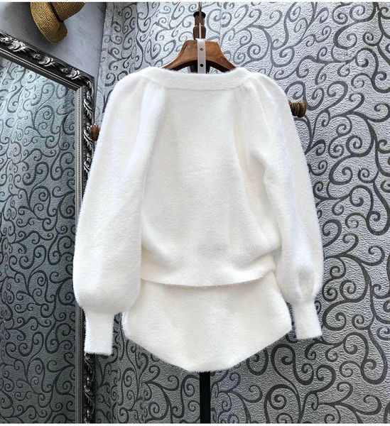 knits sweater sets spring tracksuits women mink knitted cardigan coat+strap +knit white shorts set casual
knits sweater sets spring tracksuits women mink knitted cardigan coat+strap +knit white shorts set casual