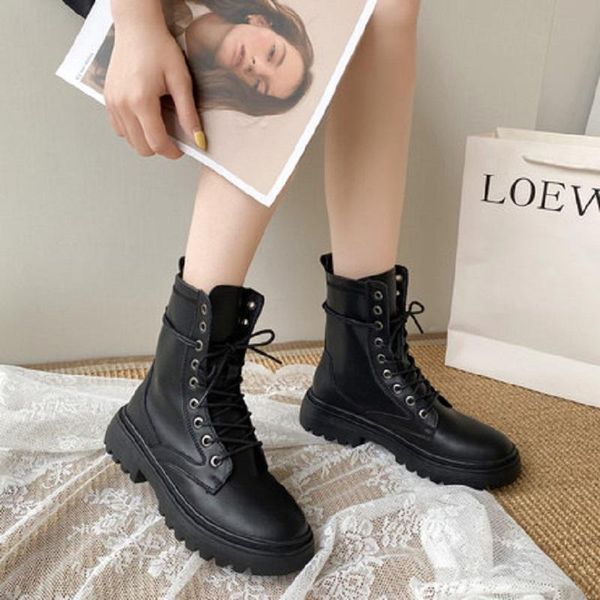 boots spring and autumn style casual college flat bottom comfortable lace-up ladies short korean fashion boots., Black
boots spring and autumn style casual college flat bottom comfortable lace-up ladies short korean fashion boots., Black