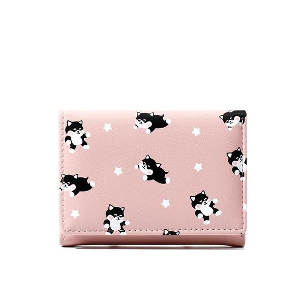 multi-card student fashion foldable short wallet cartoon cute lady wallets, Red;black
multi-card student fashion foldable short wallet cartoon cute lady wallets, Red;black