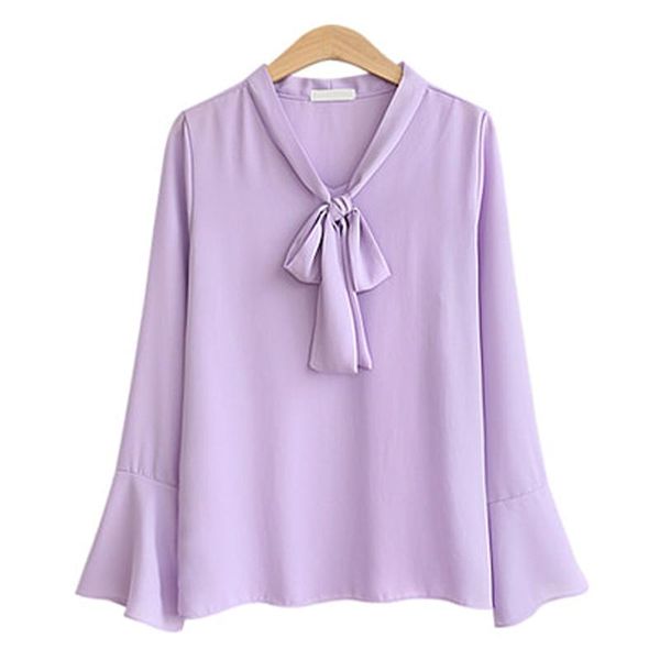 women's blouses & shirts women fashion elegant chiffon flare long sleeve bow neck shirt office blouse slim casual female polka dot top, White
women's blouses & shirts women fashion elegant chiffon flare long sleeve bow neck shirt office blouse slim casual female polka dot top, White