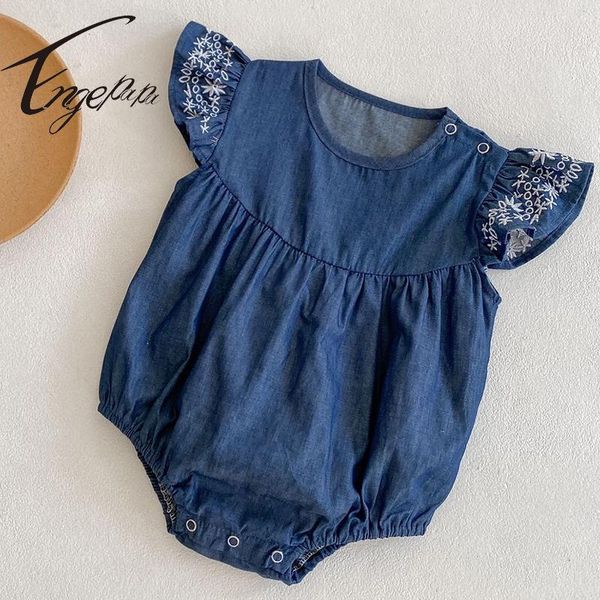 engepapa toddler baby girl romper denim embroidery flying sleeve summer born girls jumpsuit clothes jumpsuits, Blue
engepapa toddler baby girl romper denim embroidery flying sleeve summer born girls jumpsuit clothes jumpsuits, Blue