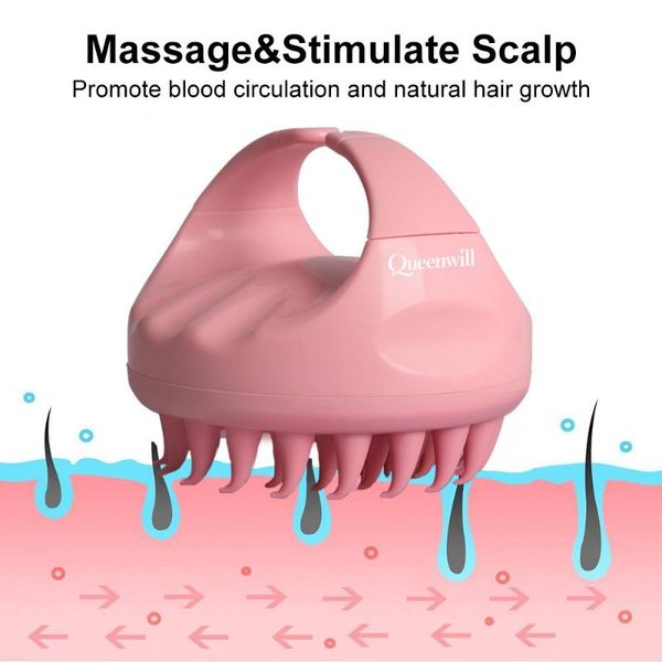 hair brushes scalp massager handheld massaging soft silicone shampoo brush comb for care cleaning, Silver
hair brushes scalp massager handheld massaging soft silicone shampoo brush comb for care cleaning, Silver
