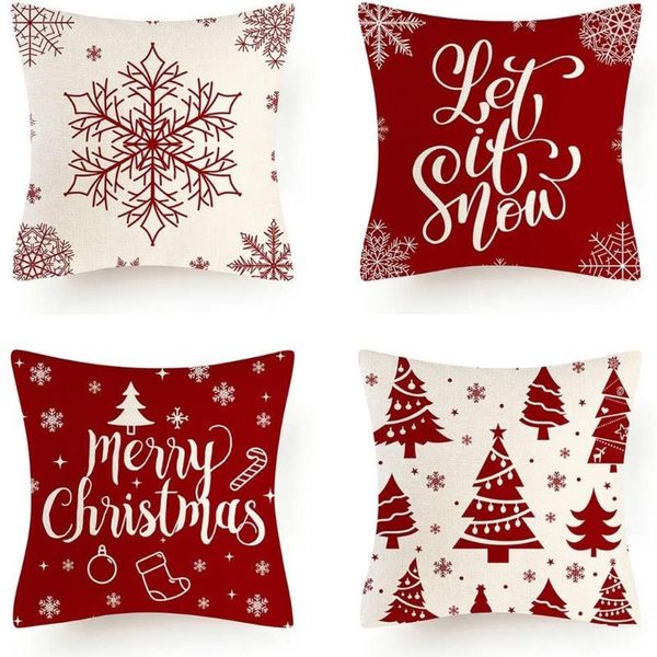 pillow case 4pcs christmas red linen hug pillowcase sofa cushion styles decorative cover 45x45cm
pillow case 4pcs christmas red linen hug pillowcase sofa cushion styles decorative cover 45x45cm