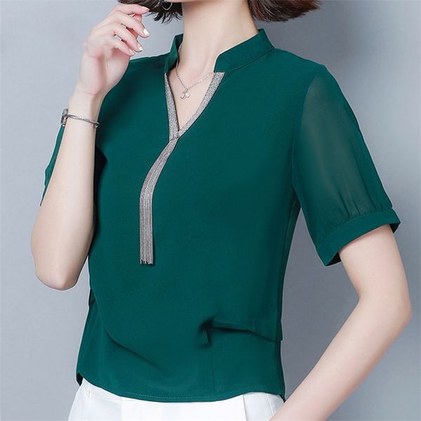 summer shirts women ladies chiffon blouse for plus size v-neck solid short tassel 210421, White
summer shirts women ladies chiffon blouse for plus size v-neck solid short tassel 210421, White
