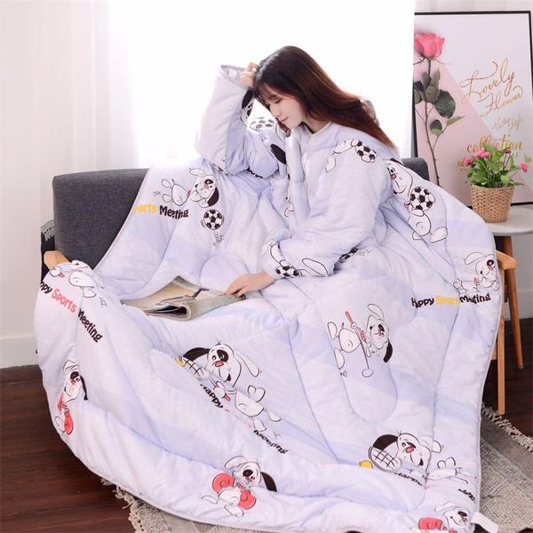 comforters & sets winter warm lazy quilt with sleeves mechanical wash office nap covered blanket lovely cartoon print wearable quilted
comforters & sets winter warm lazy quilt with sleeves mechanical wash office nap covered blanket lovely cartoon print wearable quilted