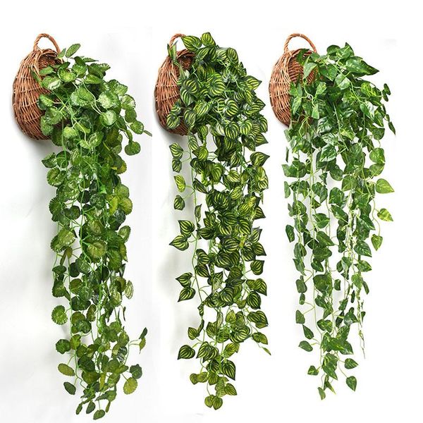 decorative flowers & wreaths 90cm green artificial leaves plants vine wedding party home garden fence decor rattan wall hanging creeper ivy
decorative flowers & wreaths 90cm green artificial leaves plants vine wedding party home garden fence decor rattan wall hanging creeper ivy