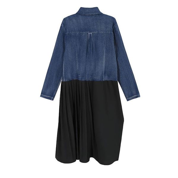casual dresses xitao patchwork draped dress women autumn fashion style temperament turn town collar full sleeve zp33181 6j9a, Black;gray
casual dresses xitao patchwork draped dress women autumn fashion style temperament turn town collar full sleeve zp33181 6j9a, Black;gray