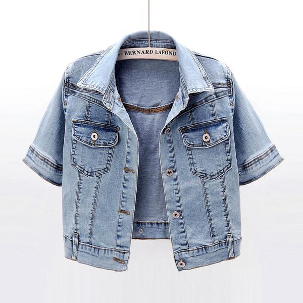 women's jackets 2021 thin short denim coats women summer sleeve jean korean blue fashion clothes slim get old clothing female, Black;brown
women's jackets 2021 thin short denim coats women summer sleeve jean korean blue fashion clothes slim get old clothing female, Black;brown