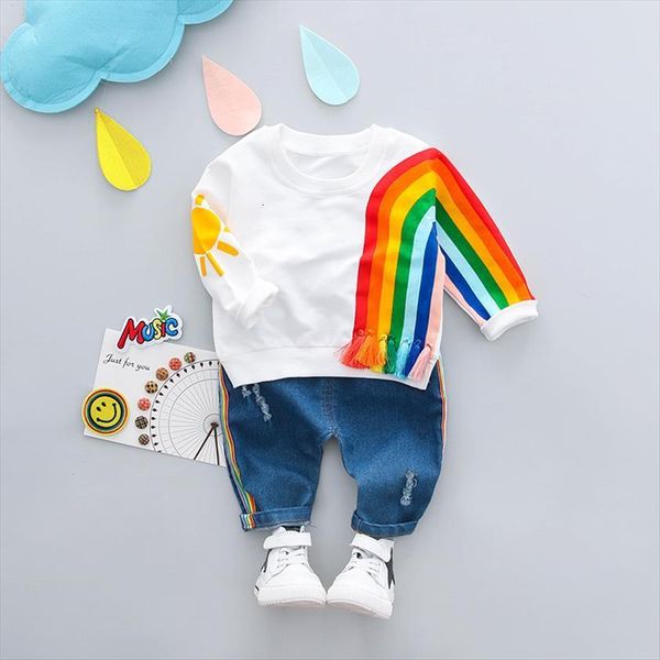 spring baby girls clothing sets toddler infant cotton clothes rainbow t shirt jeans children kids casual, White
spring baby girls clothing sets toddler infant cotton clothes rainbow t shirt jeans children kids casual, White