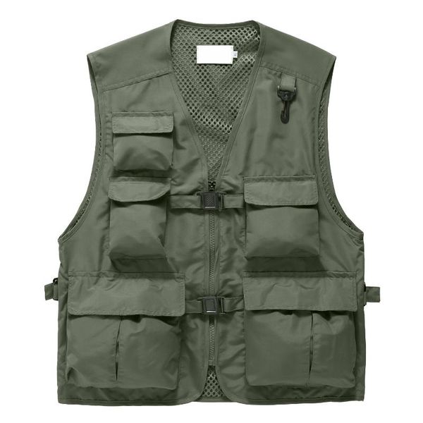 men's vests vest thin tooling men women outdoor multi-pocket pographer fishing waistcoat mesh sleeveless jacket windproof work clothes, Black;white
men's vests vest thin tooling men women outdoor multi-pocket pographer fishing waistcoat mesh sleeveless jacket windproof work clothes, Black;white