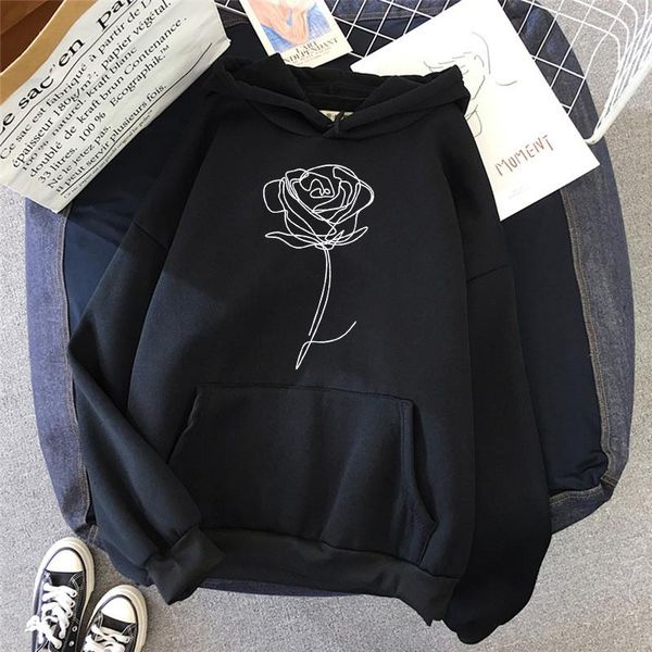 women's hoodies & sweatshirts winter hooded rose print pullover femme harajuku cartoon sweatshirt ladies streetwear fashion pocket autu, Black
women's hoodies & sweatshirts winter hooded rose print pullover femme harajuku cartoon sweatshirt ladies streetwear fashion pocket autu, Black
