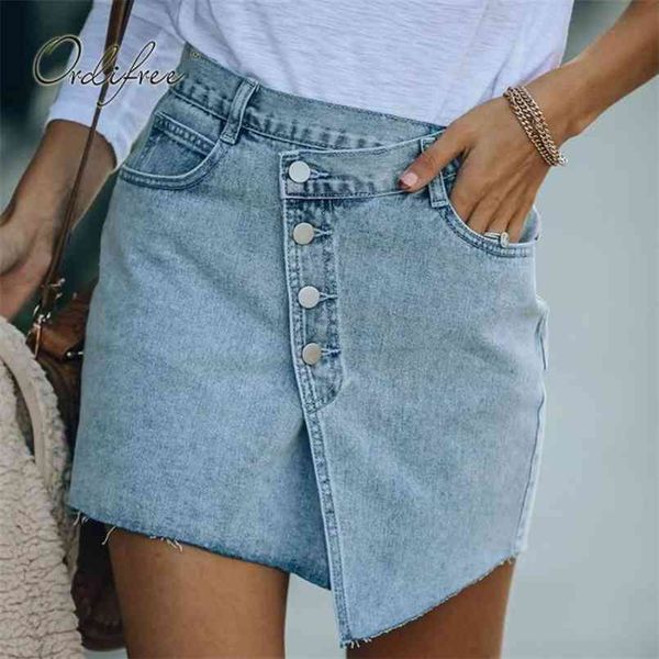 summer women jeans skirt high waist denim asymmetrical buttons streetwear mini s 210513, Black
summer women jeans skirt high waist denim asymmetrical buttons streetwear mini s 210513, Black