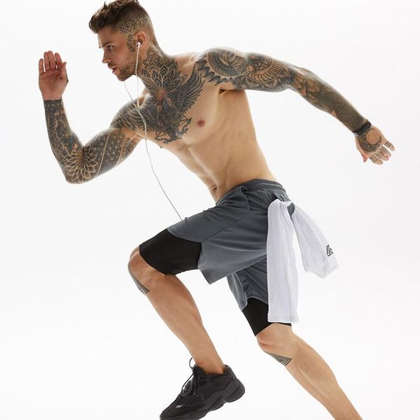 running shorts men fitness gym training sports quick dry workout sport jogging double deck summer, Black;blue
running shorts men fitness gym training sports quick dry workout sport jogging double deck summer, Black;blue