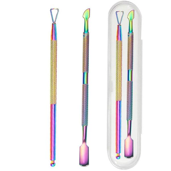 2pcs/set nail cuticle pusher dual-ended finger dead skin push pedicure stainless steel remover uv gel tools pushers
2pcs/set nail cuticle pusher dual-ended finger dead skin push pedicure stainless steel remover uv gel tools pushers