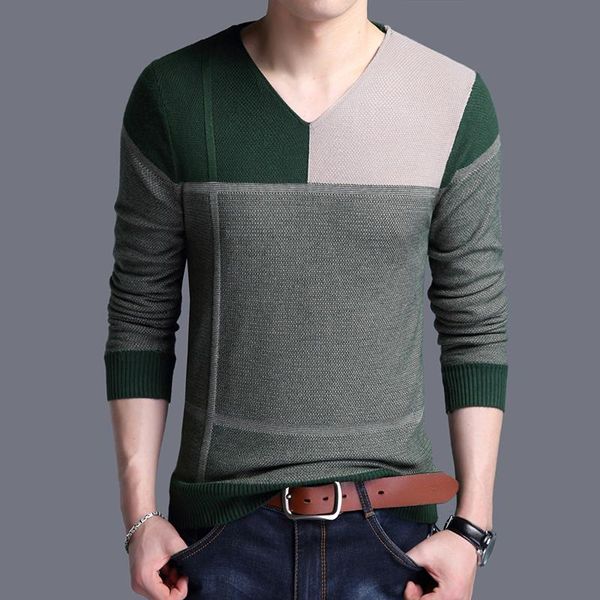 men's sweaters fashion brand knit pullover slim fit patchwork mens v neck sweater korean woolen casual jumper clothes men, White;black
men's sweaters fashion brand knit pullover slim fit patchwork mens v neck sweater korean woolen casual jumper clothes men, White;black