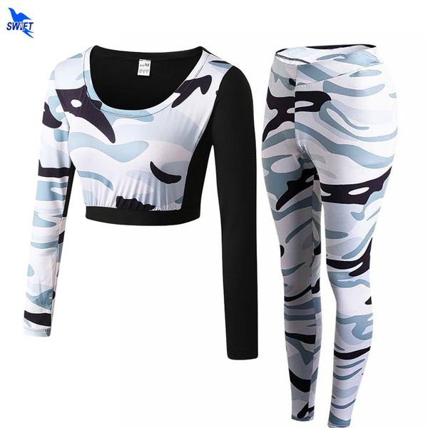 yoga outfits 2pcs/set women camouflage sport suit gym workout clothing long sleeve crop tights set running jogging fitness tracksuit, White;red
yoga outfits 2pcs/set women camouflage sport suit gym workout clothing long sleeve crop tights set running jogging fitness tracksuit, White;red