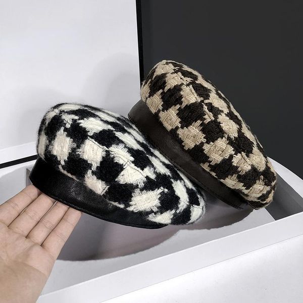 berets boina de lana sencilla para mujer, gorros algodón a cuadros vintage octogonal, informal, sombrero otoño, Blue;gray
berets boina de lana sencilla para mujer, gorros algodón a cuadros vintage octogonal, informal, sombrero otoño, Blue;gray