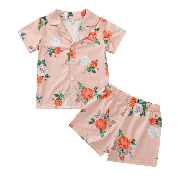 summer children baby girls floral print turn-down collar short sleeve +shorts outfits set clothing sets, White
summer children baby girls floral print turn-down collar short sleeve +shorts outfits set clothing sets, White