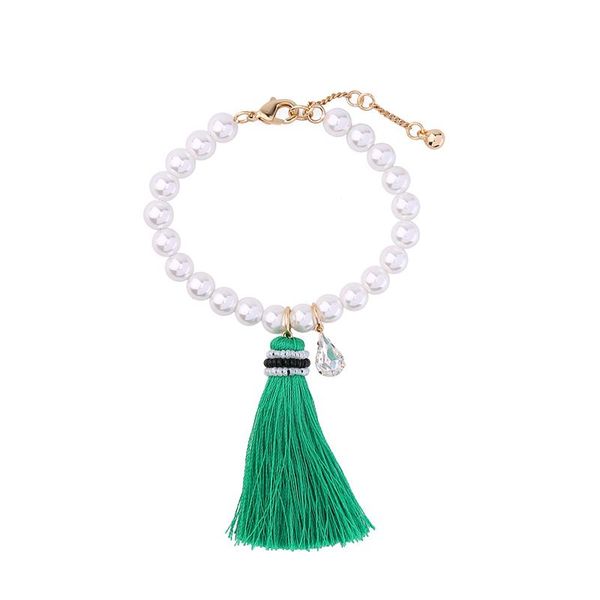 charm bracelets bridal white imitation pearl green tassel bracelet beaded chain jewelry, Golden;silver
charm bracelets bridal white imitation pearl green tassel bracelet beaded chain jewelry, Golden;silver